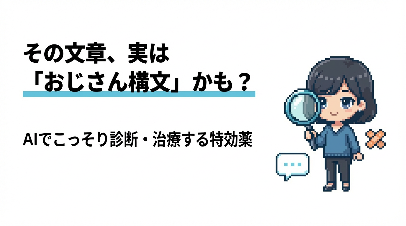#5 上司の文章も一瞬で今っぽく。AI「脱・おじさん構文」フィルターの作り方